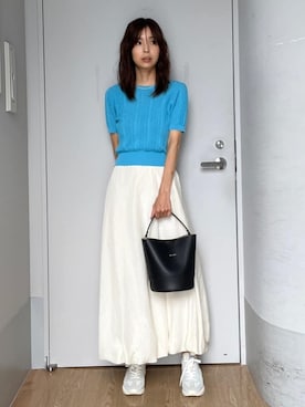 本村　実沙子さん（レディース・166cm）の夏コーディネート