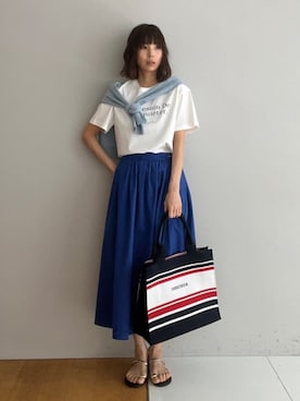 「NICOLAS LAINAS（ニコラスライナス）のアイテム」を使った、本村　実沙子さん（レディース・166cm）の春コーディネート