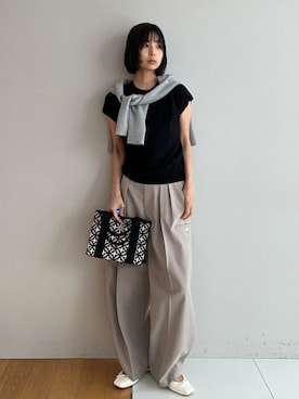 本村　実沙子さん（レディース・166cm）の春コーディネート