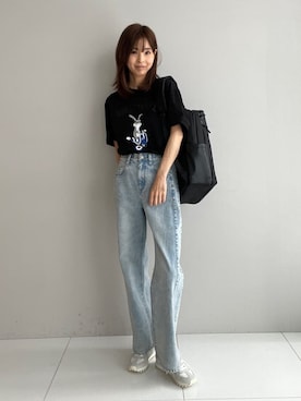 本村　実沙子さん（レディース・166cm）の夏コーディネート