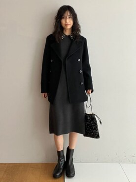 本村　実沙子さん（レディース・166cm）の秋コーディネート