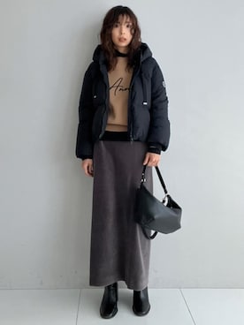 「MILOS（ミロス）のアイテム」を使った、本村　実沙子さん（レディース・166cm）の秋コーディネート