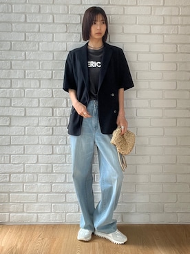本村　実沙子さん（レディース・166cm）の夏コーディネート
