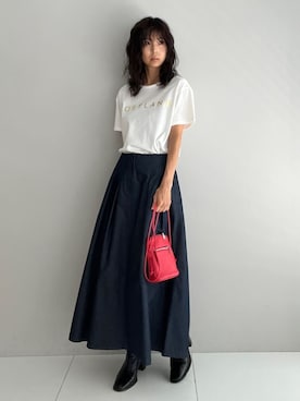 本村　実沙子さん（レディース・166cm）の秋コーディネート
