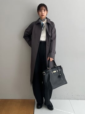 「MILOS（ミロス）のアイテム」を使った、本村　実沙子さん（レディース・166cm）の冬コーディネート