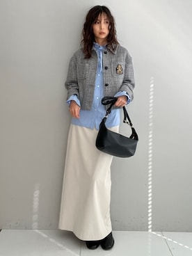 「MILOS（ミロス）のアイテム」を使った、本村　実沙子さん（レディース・166cm）の秋コーディネート