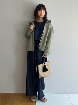 「DRESSTERIOR（ドレステリア）のアイテム（サロペット/オーバーオール）」を使った、本村　実沙子さん（レディース・166cm）の春コーディネート
