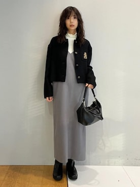 「MILOS（ミロス）のアイテム」を使った、本村　実沙子さん（レディース・166cm）の秋コーディネート