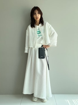 本村　実沙子さん（レディース・166cm）の夏コーディネート