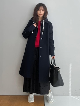 「MILOS（ミロス）のアイテム」を使った、本村　実沙子さん（レディース・166cm）の冬コーディネート