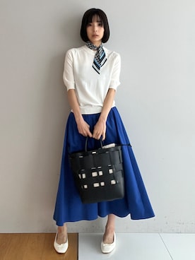 本村　実沙子さん（レディース・166cm）の春コーディネート