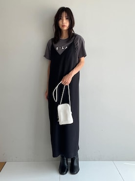 本村　実沙子さん（レディース・166cm）の夏コーディネート