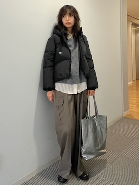 「MILOS（ミロス）のアイテム」を使った、本村　実沙子さん（レディース・166cm）の秋コーディネート