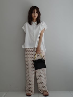 「Kassiopea（カシオペア）のアイテム」を使った、本村　実沙子さん（レディース・166cm）の夏コーディネート