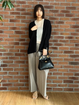 本村　実沙子さん（レディース・166cm）の春コーディネート