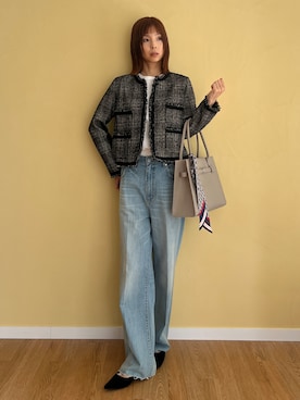 本村　実沙子さん（レディース・166cm）の夏コーディネート