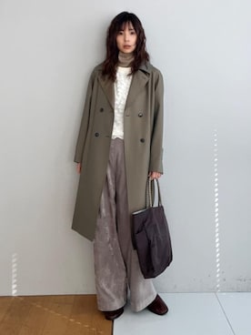 「PROVOKE （プロヴォーク）のアイテム」を使った、本村　実沙子さん（レディース・166cm）の冬コーディネート
