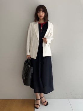 本村　実沙子さん（レディース・166cm）の春コーディネート