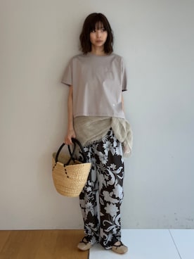 本村　実沙子さん（レディース・166cm）の春コーディネート