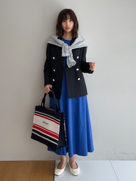 本村　実沙子さん（レディース・166cm）の春コーディネート