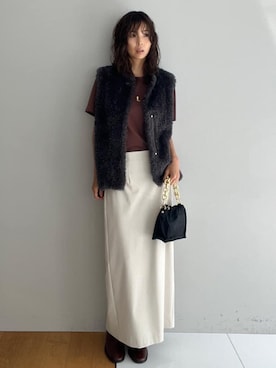 本村　実沙子さん（レディース・166cm）の秋コーディネート