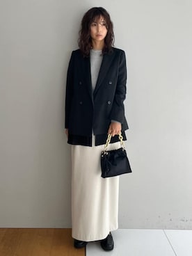 「Kassiopea（カシオペア）のアイテム」を使った、本村　実沙子さん（レディース・166cm）の秋コーディネート