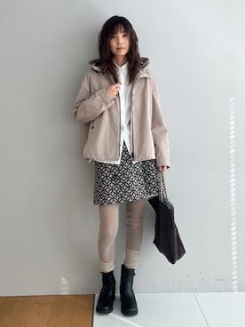 「NOMADIS（ノマディス）のアイテム」を使った、本村　実沙子さん（レディース・166cm）の冬コーディネート