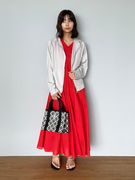 「THE SHOP TK （ザ ショップ ティーケー ）のアイテム」を使った、本村　実沙子さん（レディース・166cm）の春コーディネート