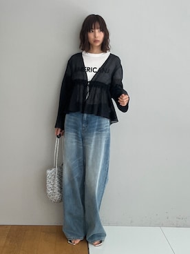 本村　実沙子さん（レディース・166cm）の春コーディネート
