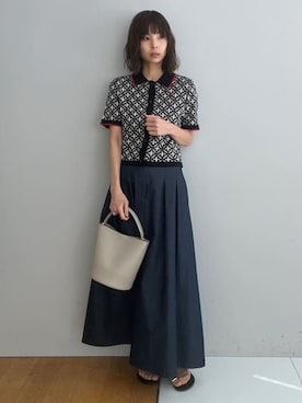 本村　実沙子さん（レディース・166cm）の春コーディネート