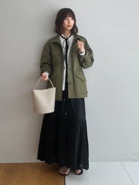 「NICOLAS LAINAS（ニコラスライナス）のアイテム」を使った、本村　実沙子さん（レディース・166cm）の春コーディネート