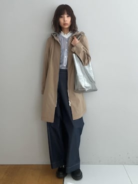 「MILOS（ミロス）のアイテム」を使った、本村　実沙子さん（レディース・166cm）の春コーディネート