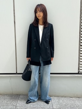 本村　実沙子さん（レディース・166cm）の夏コーディネート