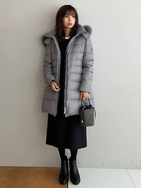 本村　実沙子さん（レディース・166cm）の秋コーディネート