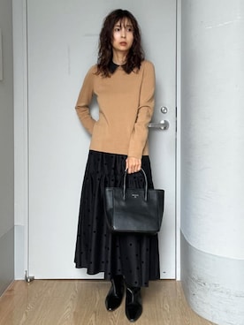 本村 実沙子さん(レディース・166cm)の冬コーディネート