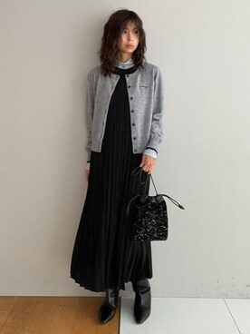 本村　実沙子さん（レディース・166cm）の秋コーディネート
