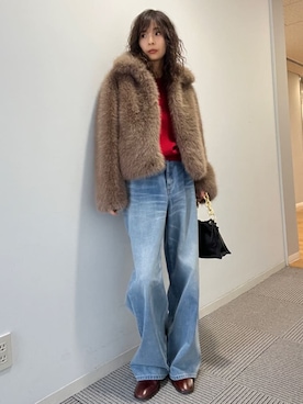 「Kassiopea（カシオペア）のアイテム」を使った、本村　実沙子さん（レディース・166cm）の秋コーディネート