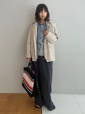 「NICOLAS LAINAS（ニコラスライナス）のアイテム」を使った、本村　実沙子さん（レディース・166cm）の春コーディネート