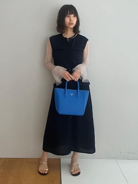 「NICOLAS LAINAS（ニコラスライナス）のアイテム」を使った、本村　実沙子さん（レディース・166cm）の春コーディネート