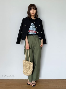 「DRESSTERIOR（ドレステリア）のアイテム」を使った、本村　実沙子さん（レディース・160cm）の春コーディネート