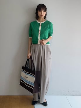 「HusHusH（ハッシュアッシュ）のアイテム」を使った、本村　実沙子さん（レディース・166cm）の春コーディネート