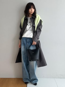 本村　実沙子さん（レディース・166cm）の春コーディネート