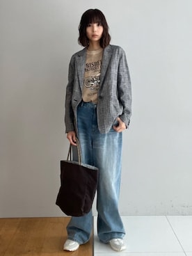 「NOMADIS（ノマディス）のアイテム」を使った、本村　実沙子さん（レディース・166cm）の春コーディネート