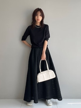 本村　実沙子さん（レディース・166cm）の夏コーディネート