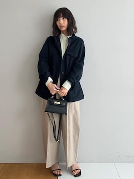 「AULENTTI（オウレンティ）のアイテム」を使った、本村　実沙子さん（レディース・166cm）の春コーディネート