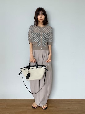 「NICOLAS LAINAS（ニコラスライナス）のアイテム」を使った、本村　実沙子さん（レディース・166cm）の春コーディネート