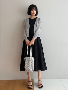 本村　実沙子さん（レディース・166cm）の春コーディネート