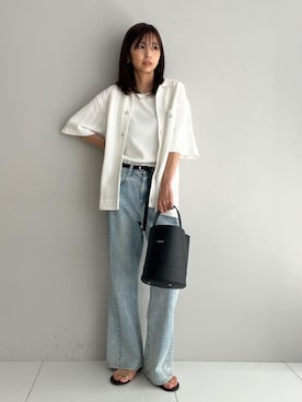 本村　実沙子さん（レディース・166cm）の夏コーディネート