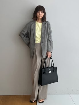 「NICOLAS LAINAS（ニコラスライナス）のアイテム」を使った、本村　実沙子さん（レディース・166cm）の春コーディネート