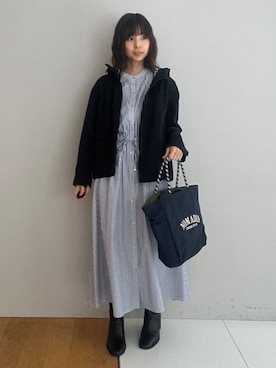 「NOMADIS（ノマディス）のアイテム」を使った、本村　実沙子さん（レディース・166cm）の春コーディネート